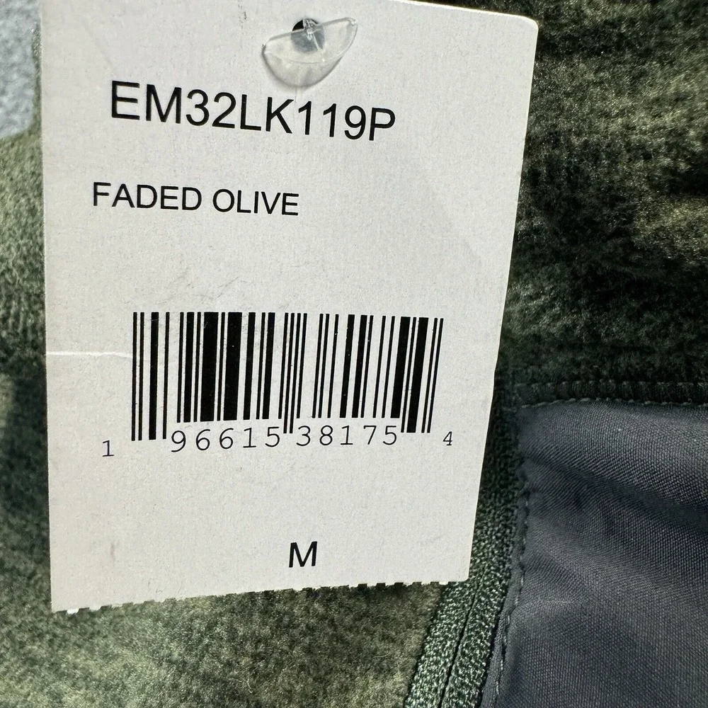 Eddie‎ Bauer Jacket Mens Medium Green Cloud Layer Pro Quarter Zip Mock Collar